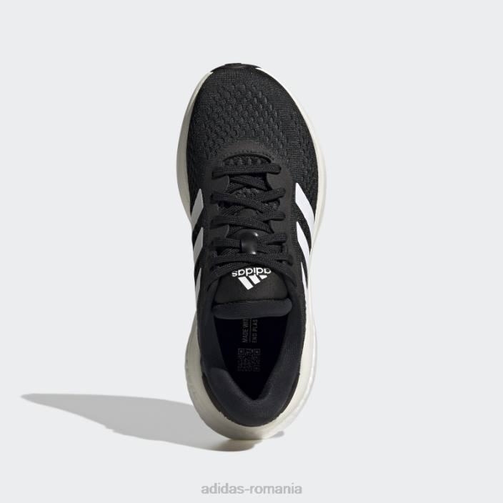 Adidas pantofi negri supernova 2.0 copii negru/alb/gri 2JBN3604