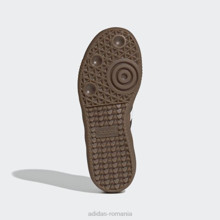 Adidas pantofi vegani samba albi copii alb/negru/gumă 2JBN24410