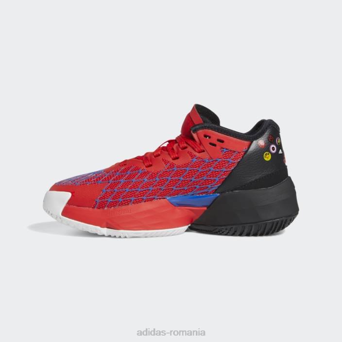 Adidas albastru d.o.n. numărul 4 pantofi copii albastru/rosu/negru 2JBN11476