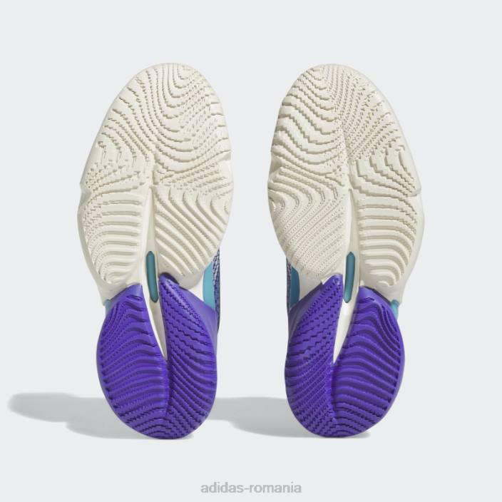 Adidas albastru d.o.n. numărul 4 pantofi copii papură violet/alb/albastru 2JBN3560