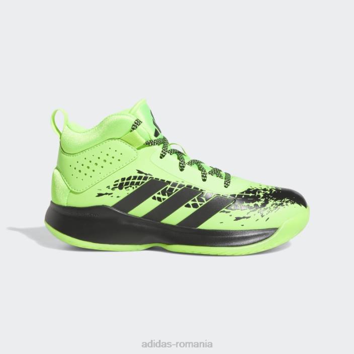 Adidas cross em up 5 pantofi largi verzi copii verde/negru 2JBN24889