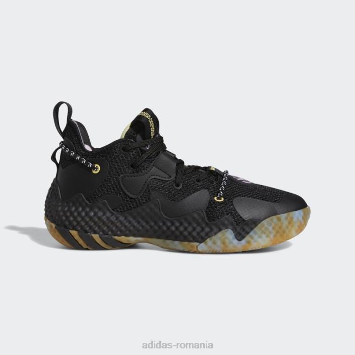 Adidas întări vol. 6 pantofi de baschet albastru fierbinte copii negru/albastru 2JBN24882