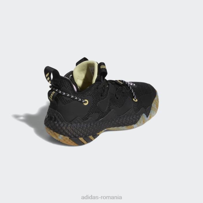 Adidas întări vol. 6 pantofi de baschet albastru fierbinte copii negru/albastru 2JBN24882