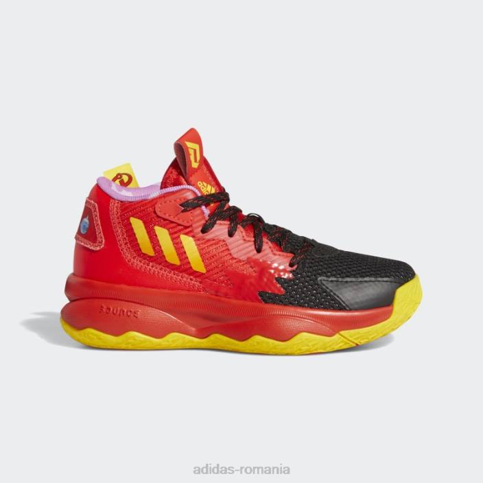 Adidas pantofi de baschet portocalii super dame 8 moda copii roșu/galben/portocaliu 2JBN24886