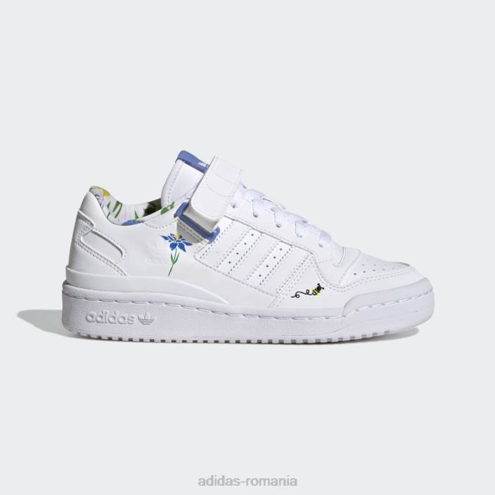Adidas pantofi forum albastru jos copii alb/albastru/verde 2JBN24890