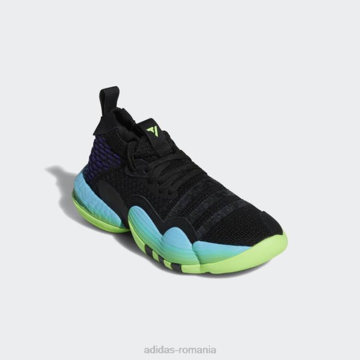 Adidas pantofi trae young 2.0 moda verde copii negru/verde 2JBN3595