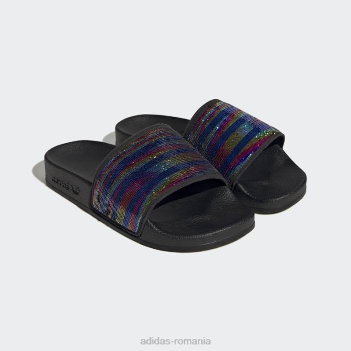 Adidas adilette slides silver copii negru/argintiu/culoare furnizor 2JBN24908