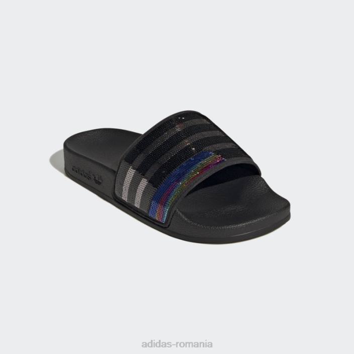 Adidas adilette slides silver copii negru/argintiu/culoare furnizor 2JBN24908