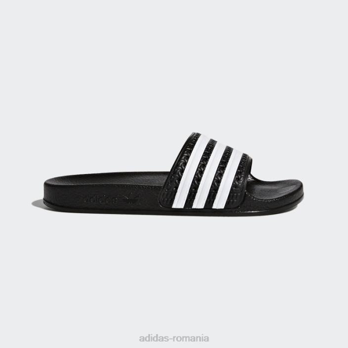 Adidas diapozitive adilette negru/alb copii alb negru 2JBN24904