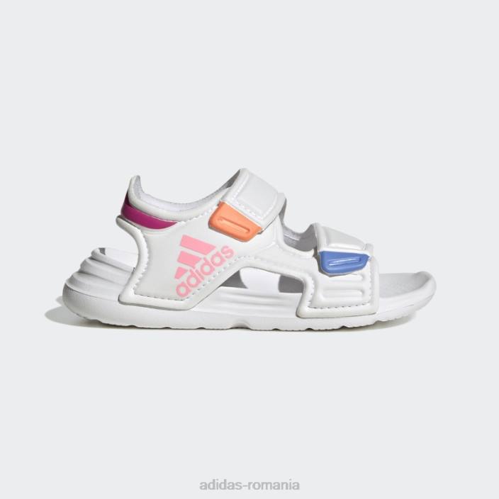 Adidas sandale altaswim adidas albe copii alb/roz fascicul/fucsia 2JBN24900