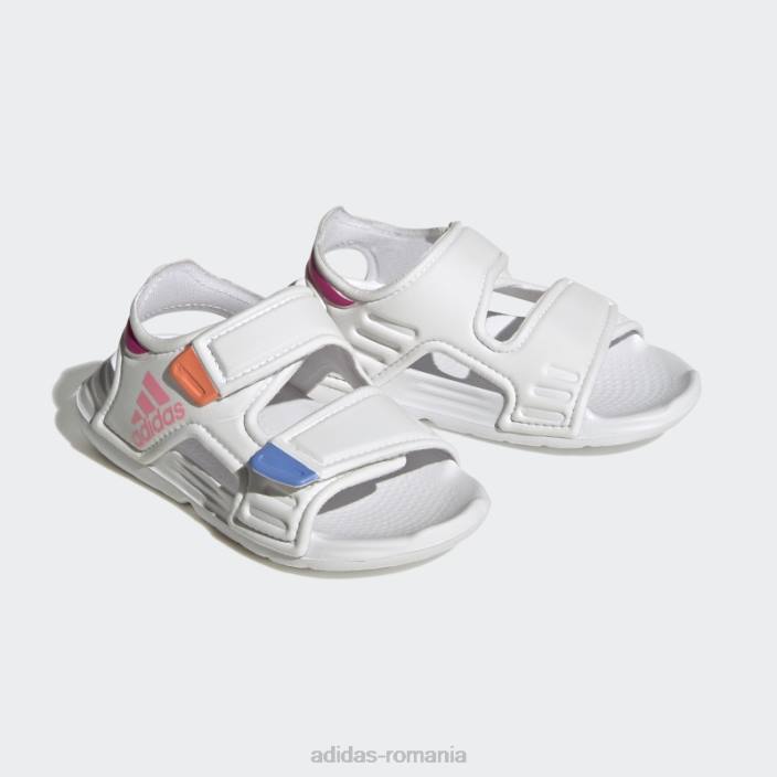 Adidas sandale altaswim adidas albe copii alb/roz fascicul/fucsia 2JBN24900
