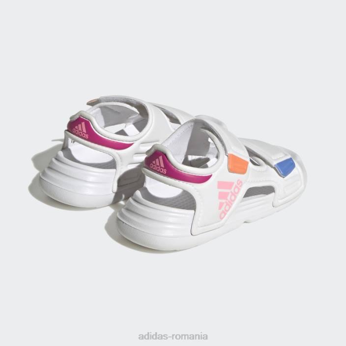 Adidas sandale altaswim adidas albe copii alb/roz fascicul/fucsia 2JBN24900