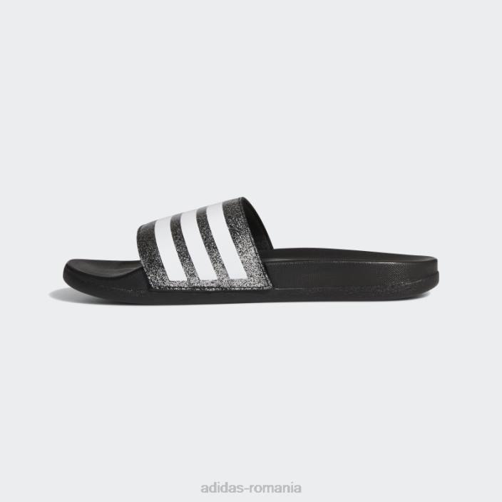 Adidas sandale confort adilette negru/alb copii alb negru 2JBN24902