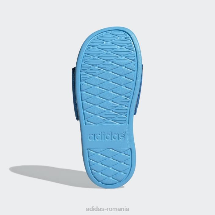 Adidas sandale de confort adilette blue rush adidas copii papură albastră/papură a cerului 2JBN24903
