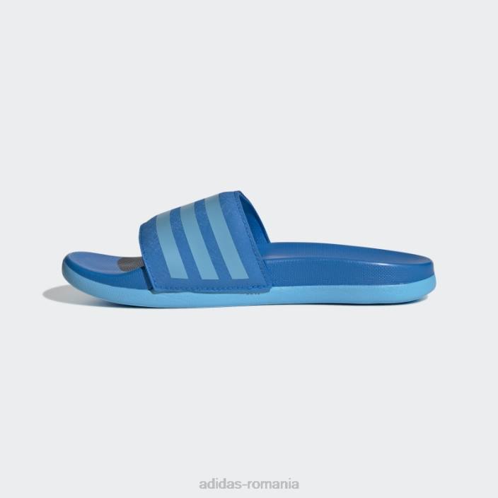 Adidas sandale de confort adilette blue rush adidas copii papură albastră/papură a cerului 2JBN24903