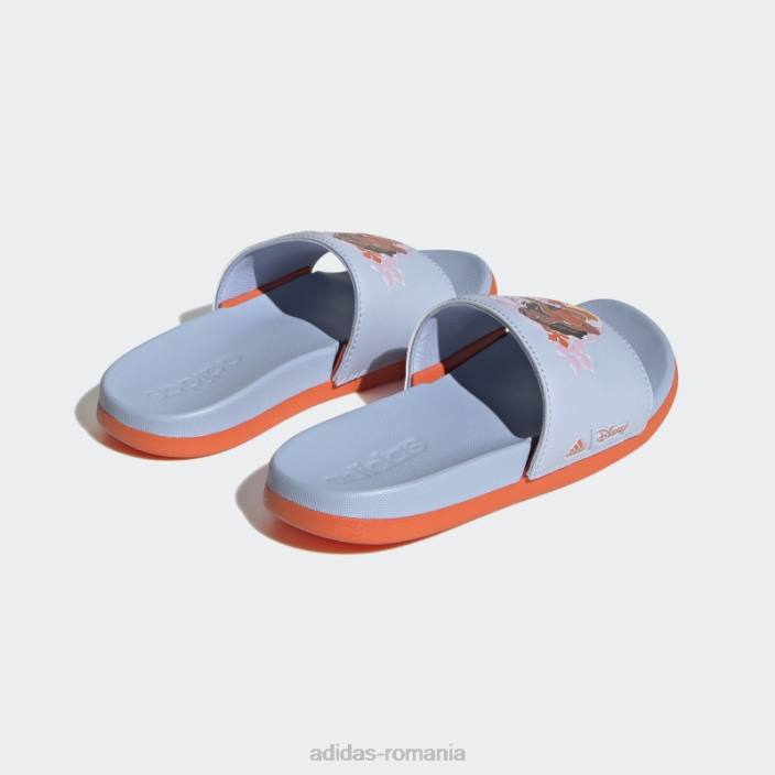 Adidas x disney adilette confort moana diapozitive hot blue Dawn copii albastru zori/portocaliu 2JBN24897