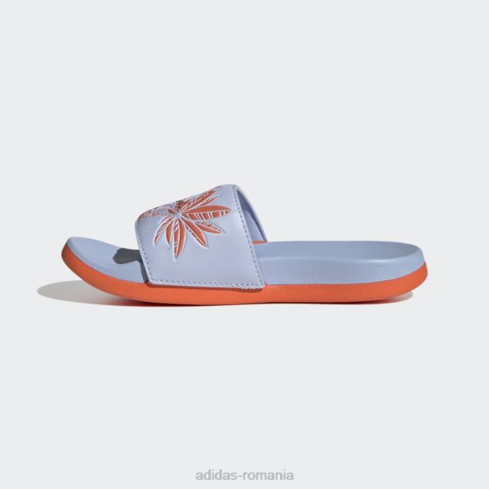 Adidas x disney adilette confort moana diapozitive hot blue Dawn copii albastru zori/portocaliu 2JBN24897