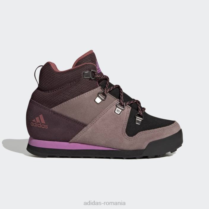 Adidas pantofi climawarm snowpitch maro adidas copii maro/violet/liliac 2JBN18012