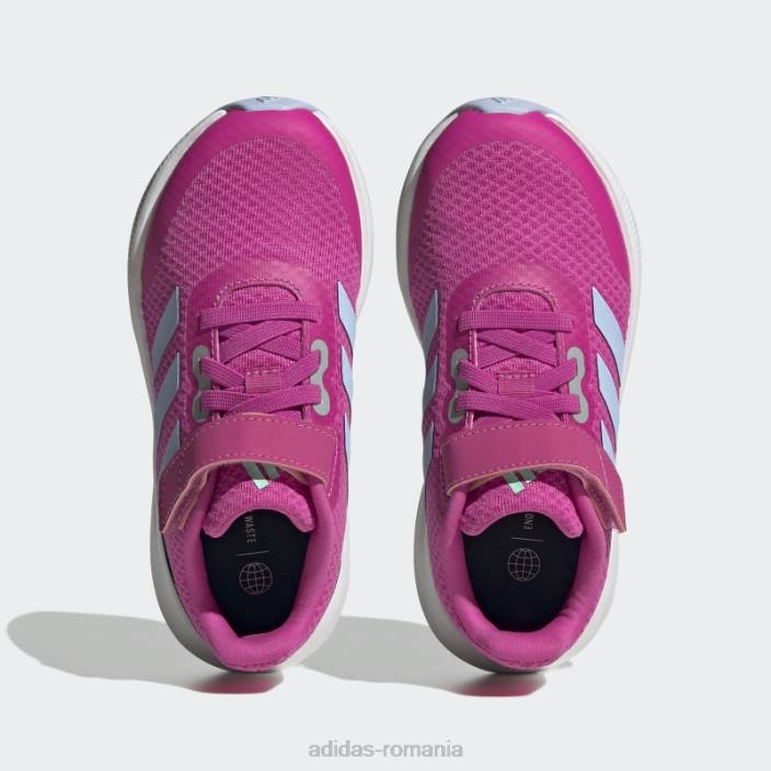 Adidas Runfalcon 3.0 pantofi cu curea din dantelă elastică fucsia copii fucsia/zori albastru/negru 2JBN17923