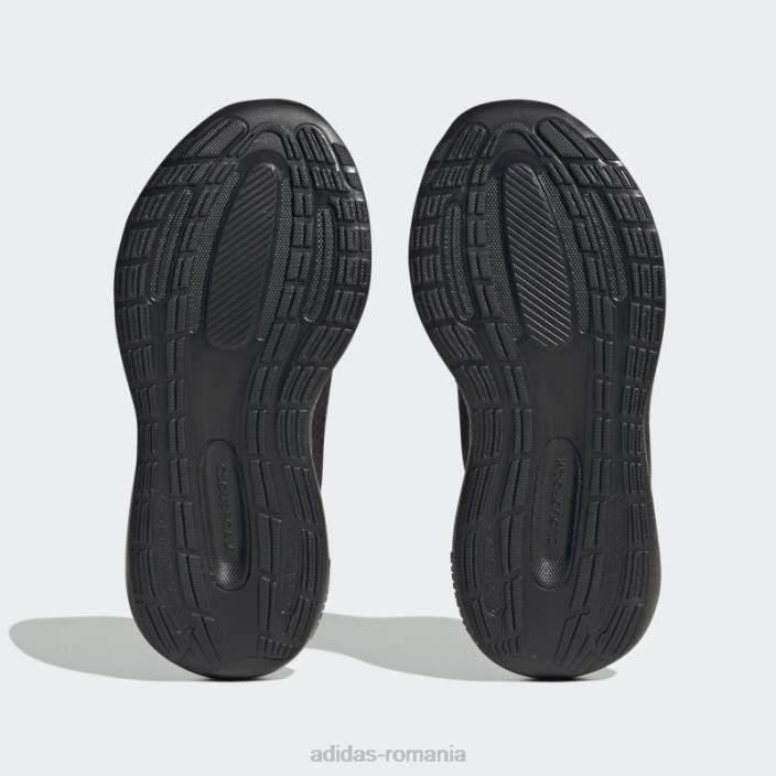 Adidas Runfalcon 3.0 pantofi cu curea din dantelă elastică neagră copii negru 2JBN3530