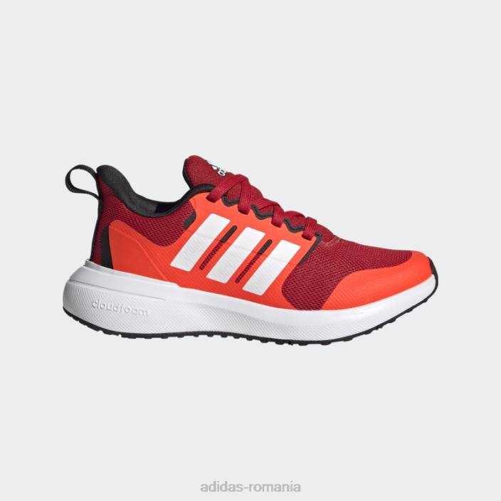Adidas Scarlet fortarun 2.0 pantofi din dantela cloudfoam copii stacojiu/alb/rosu 2JBN11291