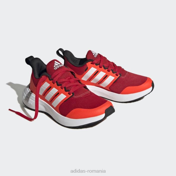 Adidas Scarlet fortarun 2.0 pantofi din dantela cloudfoam copii stacojiu/alb/rosu 2JBN11291
