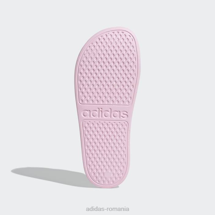 Adidas adilette slides white aqua copii roz/alb 2JBN17674