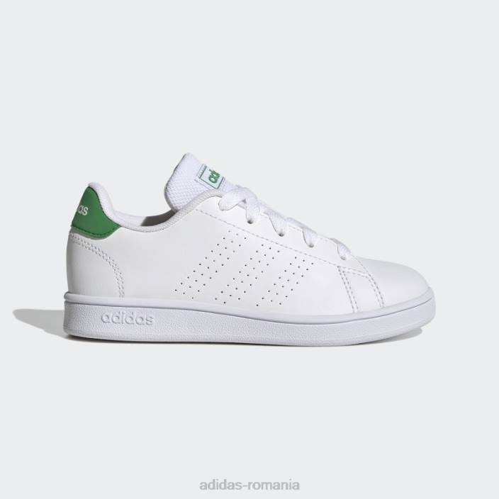 Adidas alb avantaj lifestyle pantofi din dantela curte copii alb/verde/negru 2JBN11380