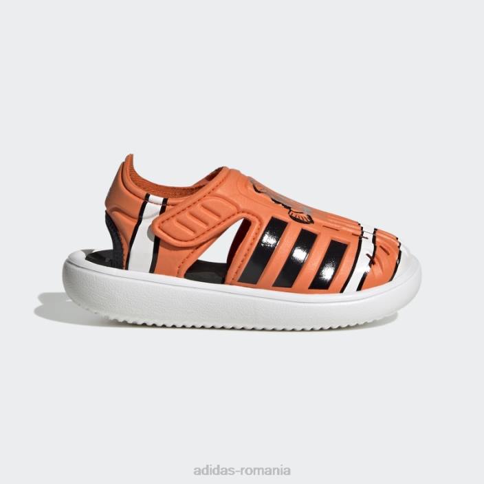Adidas alb finding nemo varf inchis sandale de vara moda copii portocaliu/negru/alb 2JBN11214