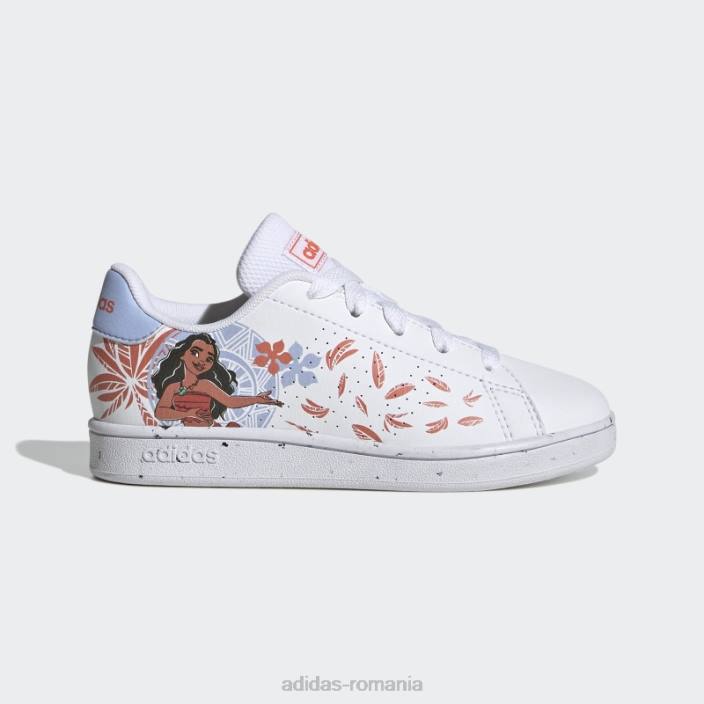 Adidas alb x disney avantaj moana pantofi moda copii zori alb/portocaliu/albastru 2JBN17881