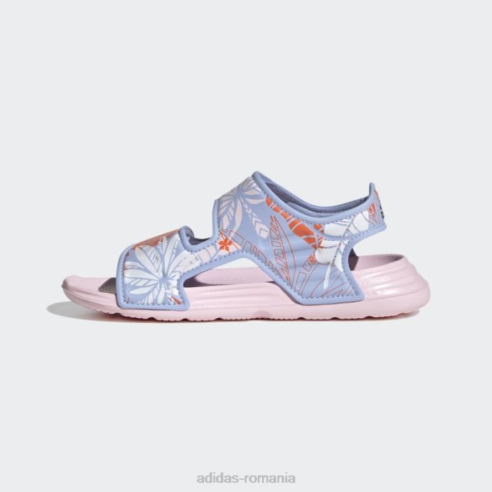 Adidas albastru alba x disney altaswim moana inot sandale moda copii albastru zori/negru/portocaliu 2JBN18228