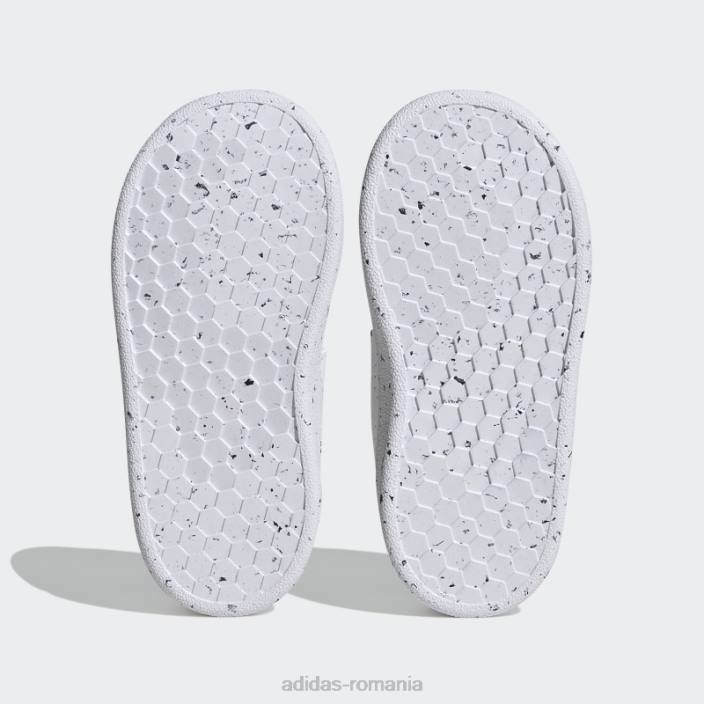 Adidas avantaj lifestyle court doi pantofi cu cârlig și buclă albastru copii alb/albastru 2JBN17615