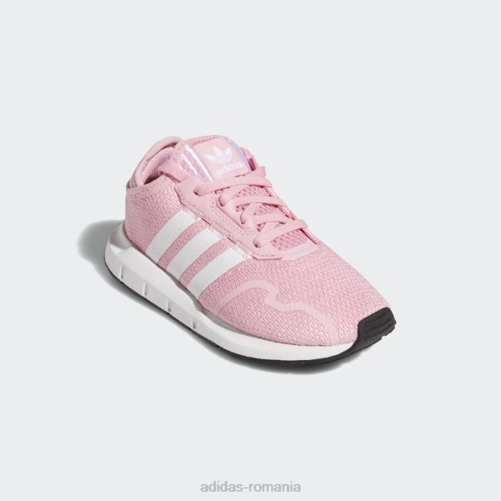 Adidas black swift run x pantofi fierbinți copii roz deschis/alb/negru 2JBN18216
