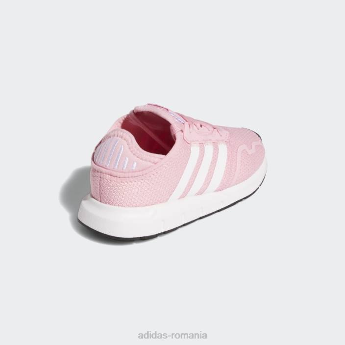 Adidas black swift run x pantofi fierbinți copii roz deschis/alb/negru 2JBN18216