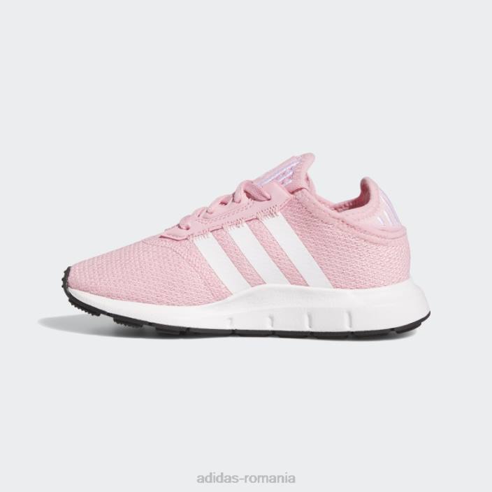 Adidas black swift run x pantofi fierbinți copii roz deschis/alb/negru 2JBN18216