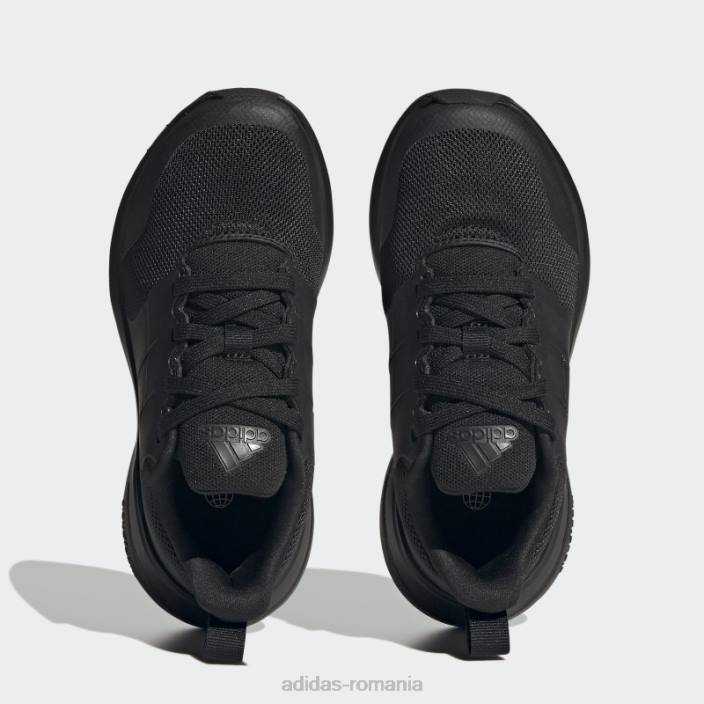 Adidas fortarun 2.0 cloudfoam dantela pantofi carbon fashion copii negru/carbon 2JBN3525
