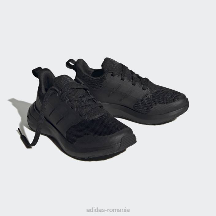 Adidas fortarun 2.0 cloudfoam dantela pantofi carbon fashion copii negru/carbon 2JBN3525