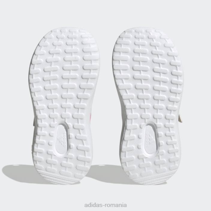 Adidas fortarun 2.0 cloudfoam pantofi cu curea din dantela elastica gri adidas copii gri/alb/roz fascicul 2JBN17784