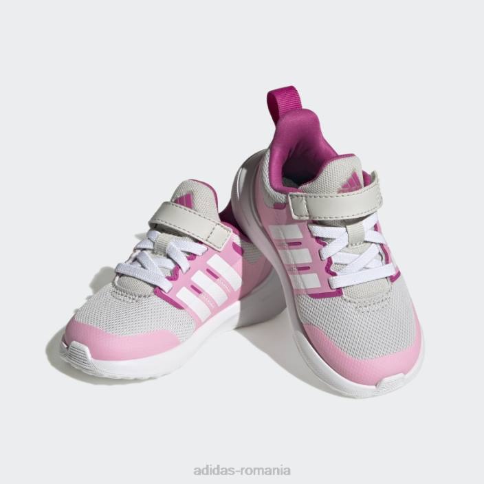 Adidas fortarun 2.0 cloudfoam pantofi cu curea din dantela elastica gri adidas copii gri/alb/roz fascicul 2JBN17784