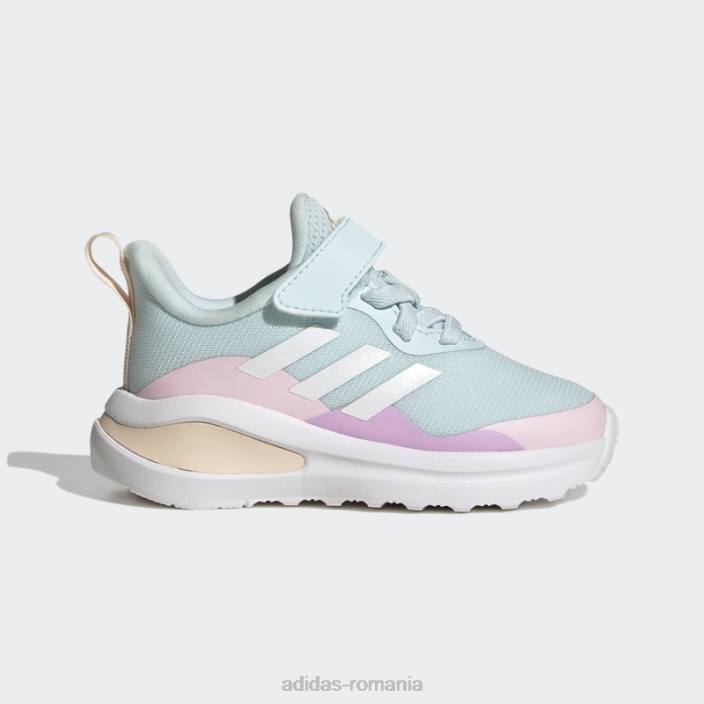 Adidas fortarun sport running pantofi cu dantela elastica si cu curea de sus albastru copii albastru/alb/roz 2JBN11054