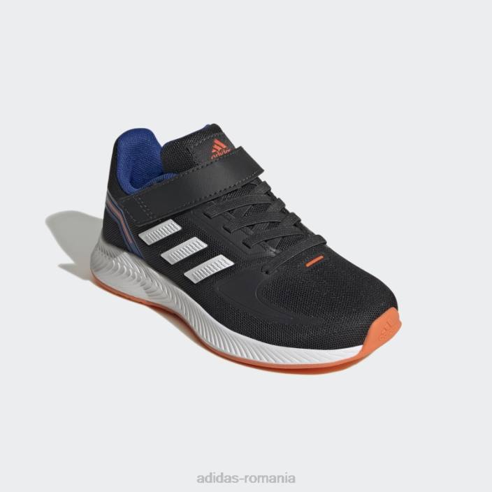 Adidas pantofi adidas carbon runfalcon 2.0 copii carbon/alb/portocaliu 2JBN11433