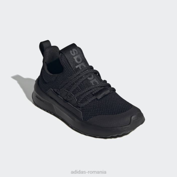 Adidas pantofi adidas negru lite racer adapt 4.0 cu dantelă copii gri inchis 2JBN11373
