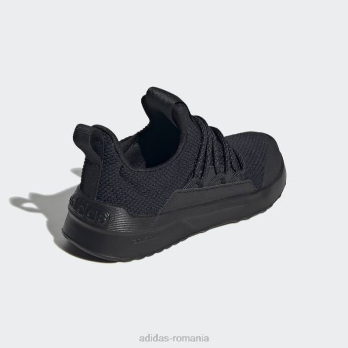 Adidas pantofi adidas negru lite racer adapt 4.0 cu dantelă copii gri inchis 2JBN11373