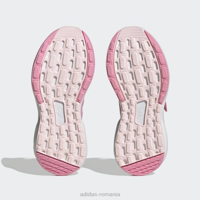 Adidas pantofi adidas rapid rapid sport bounce elastic din dantela cu curea superioară copii roz/alb 2JBN11313