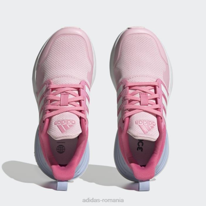 Adidas pantofi adidas rapidasport bounce dantela roz copii roz/alb 2JBN11349