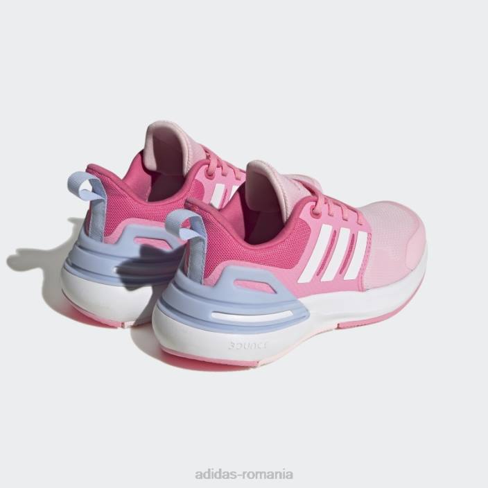 Adidas pantofi adidas rapidasport bounce dantela roz copii roz/alb 2JBN11349