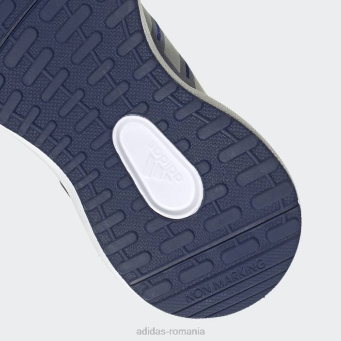 Adidas pantofi albi cu curea de sus cu dantela elastica fortarun 2.0 cloudfoam copii albastru alb 2JBN11318