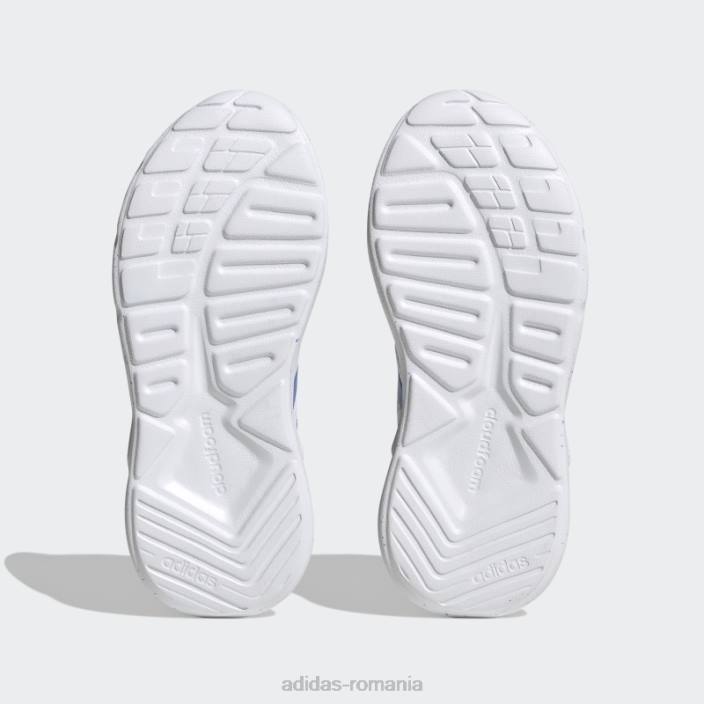 Adidas pantofi albi cu curea din dantelă elastică nebzed copii alb/albastru/roz fascicul 2JBN17998