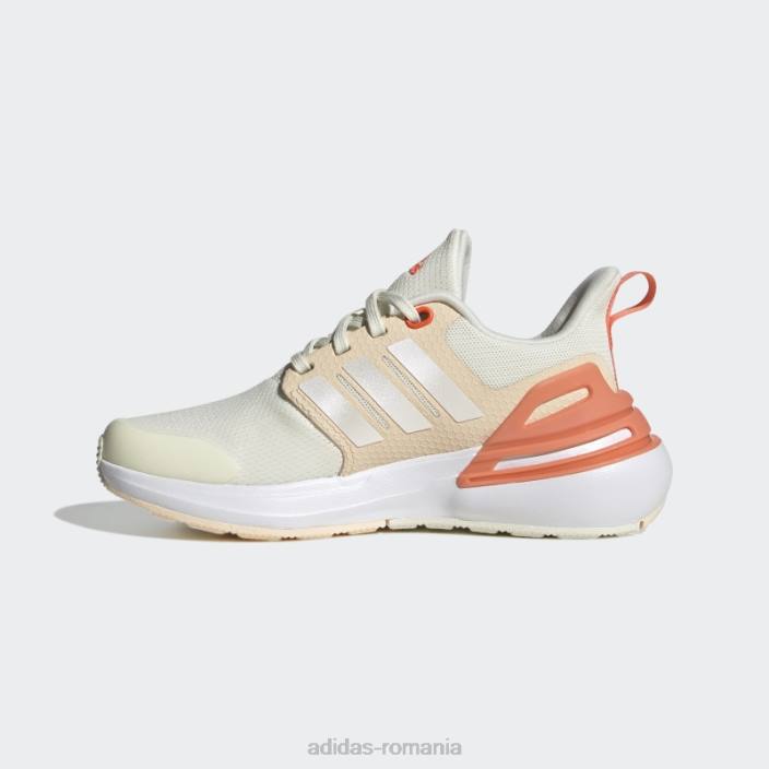 Adidas pantofi albi din dantela rapidasport bounce adidas copii alb/zero metalic/rosu 2JBN17775