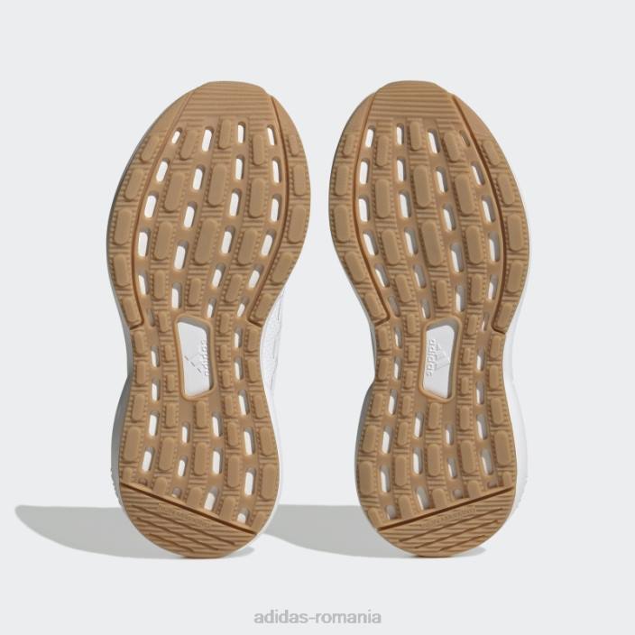 Adidas pantofi albi din dantela rapidasport bounce copii alb 2JBN11153